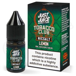 Just Juice Tobacco Club Lemon (Tütün ve Limon) E-Likit - Acil Buhar...
